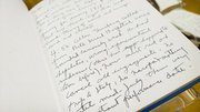 The personal journals of author William S. Burroughs, shown here, will be on display at Kansas University's Spencer Research Library. Photo courtesy of KU/Chuck France.