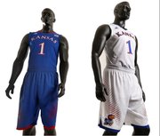 Kansas University and adidas unveiled new Made in March uniforms for the men's basketball team on Thursday.