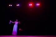 Lawrence High faculty member Dawn Tallchief performs solo during the 24th annual Foundation Follies at Liberty Hall Friday evening.