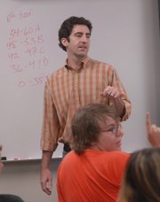 Jason Springer, Free State High School social studies teacher, teaches an Advanced Placement European History class in 2007.