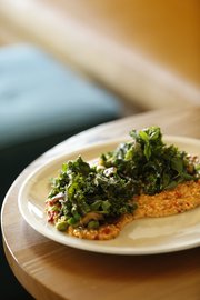 Pachamama&squot;s steel-cut heritage oak "risotto," which proprietor and chef Ken Baker says is the Lawrence restaurant&squot;s healthiest meal.