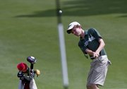 Free State golfer Jack Junge competes in the Class 6A boys golf state tournament Tuesday, May 27, 2014, at Topeka Country Club.