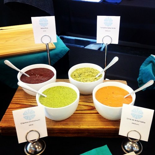 Some of Culinaria's homemade salsas. (photo courtesy of Culinaria)