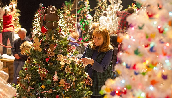 gingerbread themed Christmas tree on Sunday afternoon at Liberty Hall