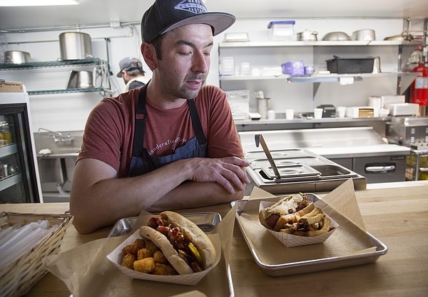 Lee Meisel, who up until recently worked as 715's butcher, makes his own gourmet sausages at the newly opened Leeway Franks, 935 Iowa St. The shop and restaurant serves a variety of sausages, from an all-beef frankfurter to classic bratwursts, all made in-house by Meisel.
