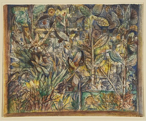 "Variations on a Theme: Design for a Tapestry" by Albert Bloch