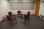 Alcove A, on the third level of the Kansas Union, has been designated a Reflection Room for students of all faiths or no faith to pray and meditate. The room is pictured Friday, Nov. 6, 2015.