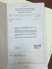 The introduction page from "Research Report No. 120: Amenities in the Japanese Armed Forces," among former KU professor Grant Goodman&squot;s personal papers now in the University Archives at KU&squot;s Spencer Research Library.