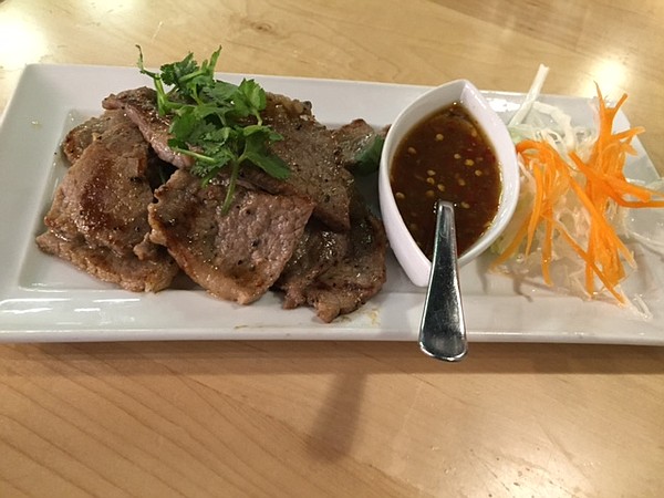 Tiger Cry Beef at Baan Thai, 741 Massachusetts St. 