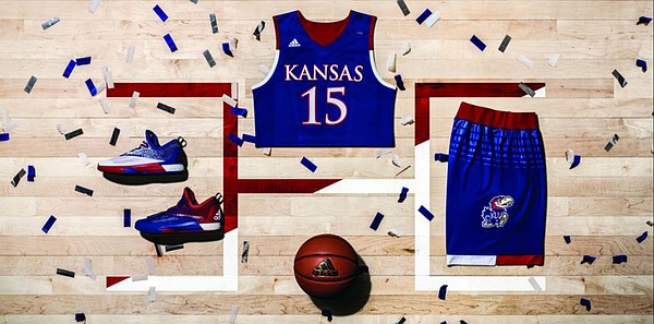 Kansas University's new blue "Made in March" uniform, by adidas.
