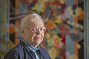 KU distinguished professor emerita of art history Marilyn Stokstad, pictured in her Lawrence home in this 2014 Journal-World photo, died Friday, March 4, 2016, at 87.
