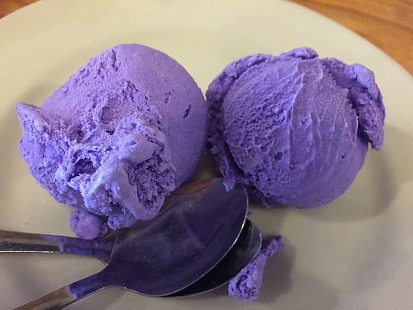 Purple yam ice cream at Zen Zero, 811 Massachusetts St. 
