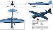 Images and specifications for the single-seat version of the Screamin' Dingo, a small plane design by a team of aerospace engineering students from the University of Kansas and Australia’s Royal Melbourne Institute of Technology. The team's design won first place in the international 2016 American Institute Of Aeronautics And Astronautics Undergraduate Team Aircraft Design Competition.