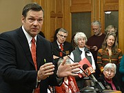 Secretary of State Kris Kobach is seeking authority to hold bifurcated elections so that people who register to vote without showing proof of U.S. citizenship would only be allowed to vote in federal races.