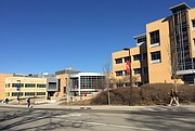 The School of Engineering complex on the University of Kansas campus is pictured Friday, Feb. 17, 2017. The newest building, LEEP2, in the center, opened in August 2015.