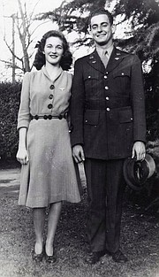 Hob Crockett and Helen Cheairs are pictured in this engagement photo, taken in December 1942. They were married on April 10, 1943.