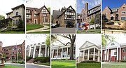 Some of the fraternity houses at University of Kansas are pictured April 2017. Top row, from left: Beta Theta Pi, Delta Chi, Delta Tau Delta, Kappa Sigma, Phi Delta Theta. Bottom row, from left: Phi Gamma Delta, Phi Kappa Psi, Sigma Chi, Sigma Nu, Sigma Phi Epsilon.