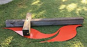 Police are investigating after vandals cut down this cross from atop the Lawrence Indian United Methodist Church, 950 E. 21st St., late on Sept. 6 or early on Sept. 7, 2017.