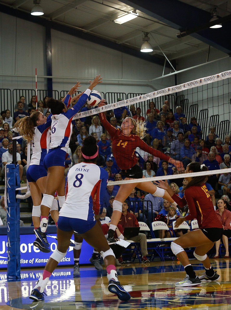 KU volleyball vs. Iowa State