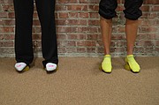 A closer shot of the Yamuna "foot wakers," designed to release soft tissue in the feet and improve circulation, among other benefits.