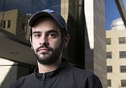 University of Kansas master's student and graduate teaching assistant in the geology department, Bryan Rodriguez-Colon. Rodriguez-Colon is pictured outside Lindley Hall on the KU campus on Thursday, Nov. 30, 2017.