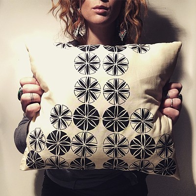Sand Dollar pillow by Alicia Kelly. Submitted.