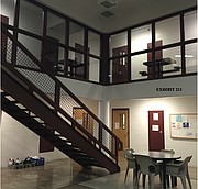 This photo pictures the pod inside the Douglas County Correctional Facility where inmate Rachel Hammers died, in an upstairs cell, on May 12, 2012. The photo is among exhibits in a wrongful death lawsuit filed in federal court by Hammers' father on behalf of her three minor children.