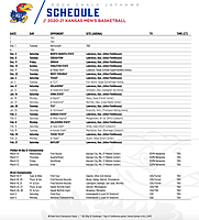 Ku Basketball Schedule 2022 The 5 Most Intriguing Games On Ku's Rebuilt 2020-21 Basketball Schedule |  Tale Of The Tait | Kusports.com Mobile