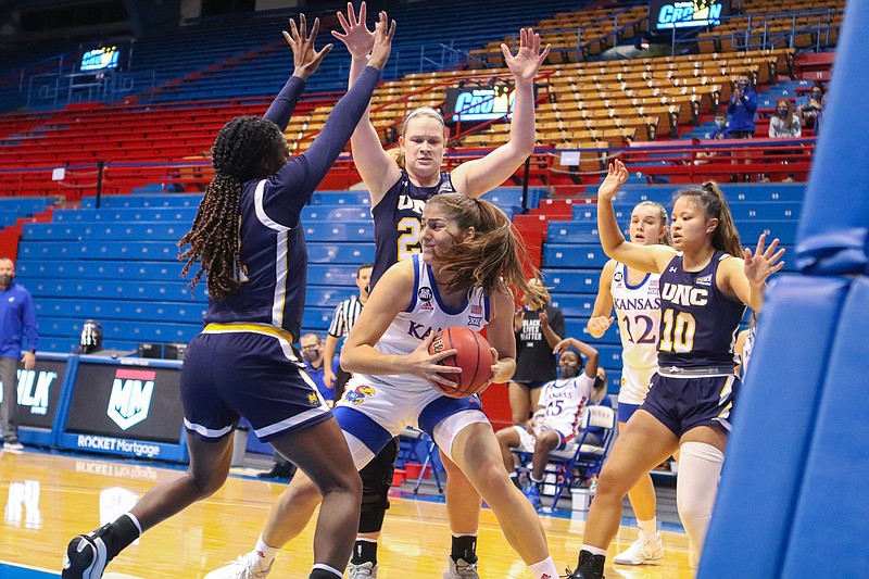 Kansas women's basketball beats Northern Colorado, 7862, in season