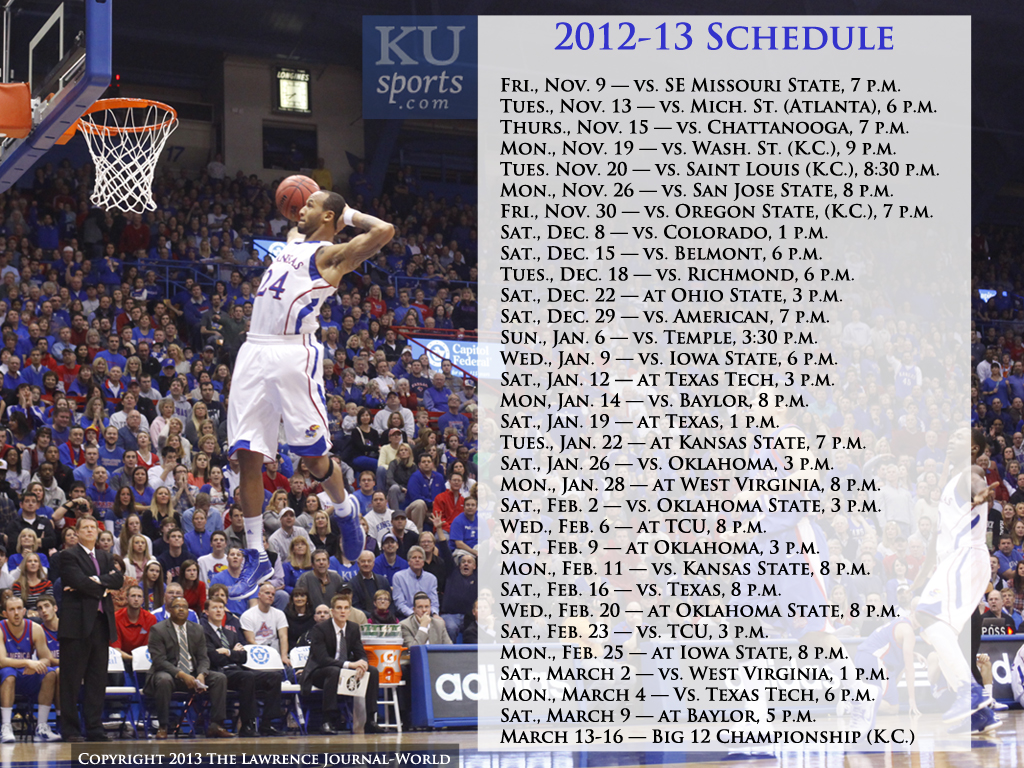 Kansas University Basketball Schedule Examples And Fo vrogue.co