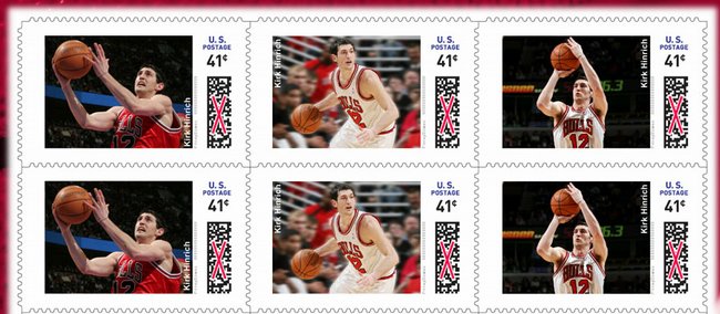 Chicago's Kirk Hinrich is among 20 NBA standouts featured in a new NBA postage series.