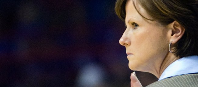 KU women's basketball head coach Bonnie Henrickson
