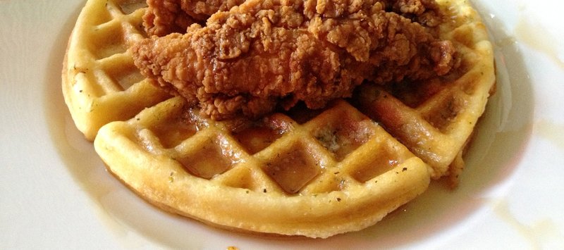 Off the Beaten Plate: Chicken and Waffles at the Burger Stand ...