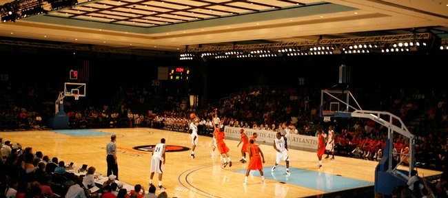 In a photo provided by Atlantis, Paradise Island, Virginia Tech and Mississippi State play Dec. 18, 2010, during the Battle at Atlantis in Paradise Island, Bahamas.