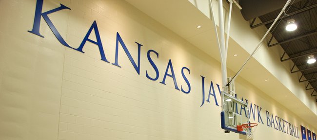 The Kansas University basketball practice facility at Allen Fieldhouse.