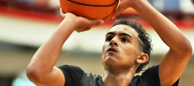 Norman (Okla.) North High senior Trae Young, who committed to Oklahoma over Kansas and others on Thursday, Feb. 16, 2017. 