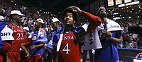 KU basketball's red uniforms a request of 'Number 4' 