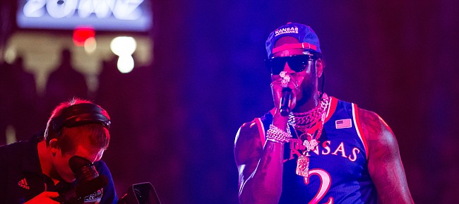 2 Chainz performs at Late Night in the Phog, on Sept. 28, 2018, inside Allen Fieldhouse.