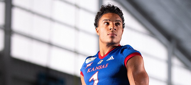 Kansas safety Bryce Torneden is pictured during KU football Media Day on Friday, Aug. 16, 2019 at the indoor practice facility.