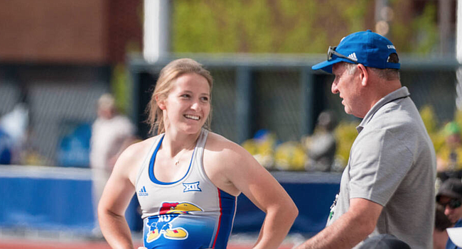 KU sophomore pole vaulter Samantha Van Hoecke finished with All-American honors in her first ever trip to the NCAA Outdoor Championships on Thursday, June 10, 2021 in Eugene, Ore. 