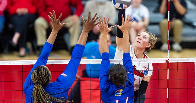 Kansas Volleyball Falls To Nebraska In 4 Sets At NCAA Tournament ...