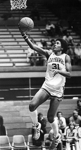 Former Jayhawk basketball player Lynette Woodard. 