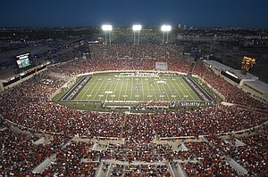 Jones AT&T Stadium, home of the Texas Tech Red Raiders.