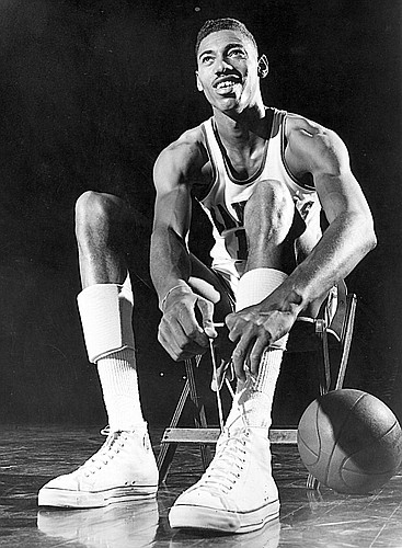 Wilt Chamberlain — Wilt “The Stilt” joined KU’s basketball team in 1955 and went on to a two-year career in which he averaged 29.9 points and 18.3 rebounds per game. He also had a long, dominating career in the NBA.