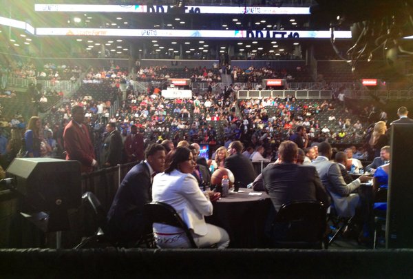 Kansas guard Ben McLemore waits for the start of the NBA Draft on June 27, 2013 at the Barclays Center in Brooklyn, N.Y.