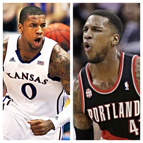Former Jayhawk Thomas Robinson has found a role with the Portland Trailblazers that is similar to the one he had as a sophomore at Kansas.