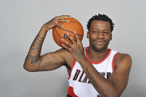 Portland Trail Blazers' Cliff Alexander poses for a photo during an NBA basketball media day in Portland, Ore., Monday Sept., 28, 2015. (AP Photo/ Greg Wahl-Stephens)