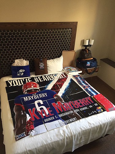 Here's a look at what KU recruits saw in their rooms on their official visits. 