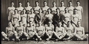The 1926 University of Kansas basketball team. Photo courtesy of University Archives, Kenneth Spencer Research Library, KU