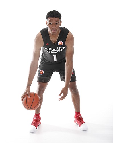 Five-star point guard Trevon Duval at this year's McDonald's All-American game. (Photo courtesy of the McDonald's All-American game)
